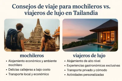 Consejos de Viaje para Mochileros vs. Viajeros de Lujo en Tailandia