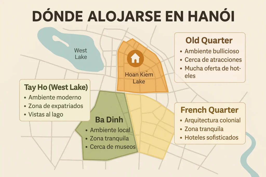donde alojarse en hanoi