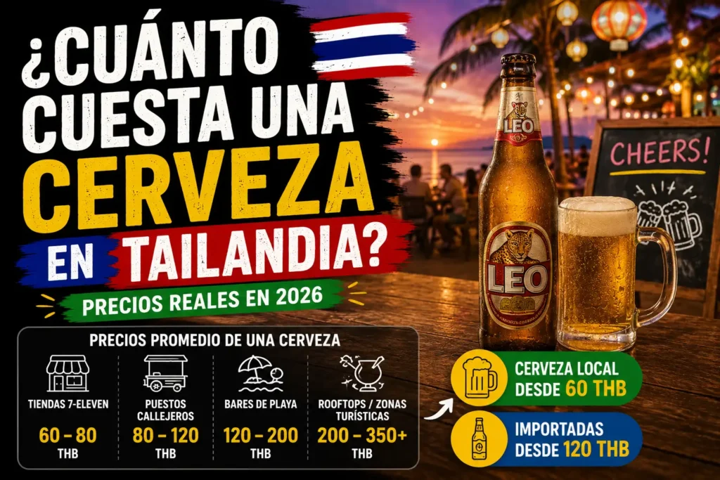 cuanto cuesta una cerveza en tailandia