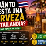Cuánto cuesta una cerveza en Tailandia (por tipo de lugar)