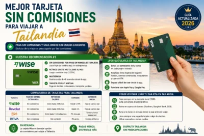 mejores tarjetas sin comisiones tailandia