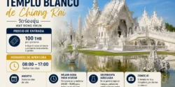 entrada al Templo Blanco de Chiang Rai